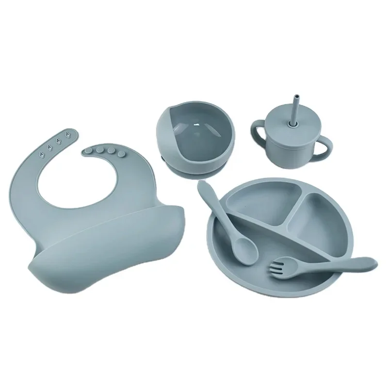 Baby Feeding Tableware 6 in1 Set Silicone