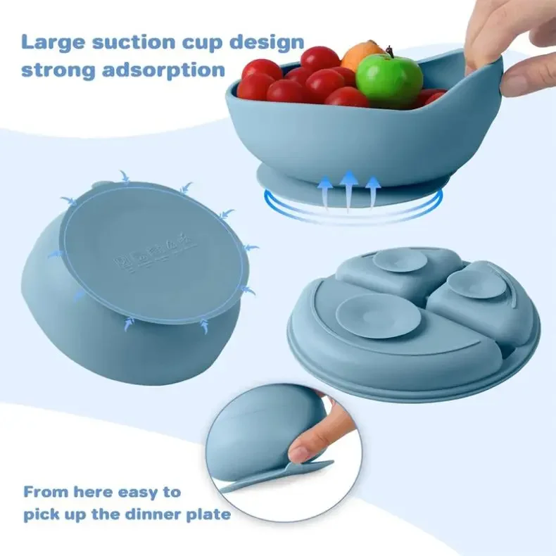 Baby Feeding Tableware 6 in1 Set Silicone