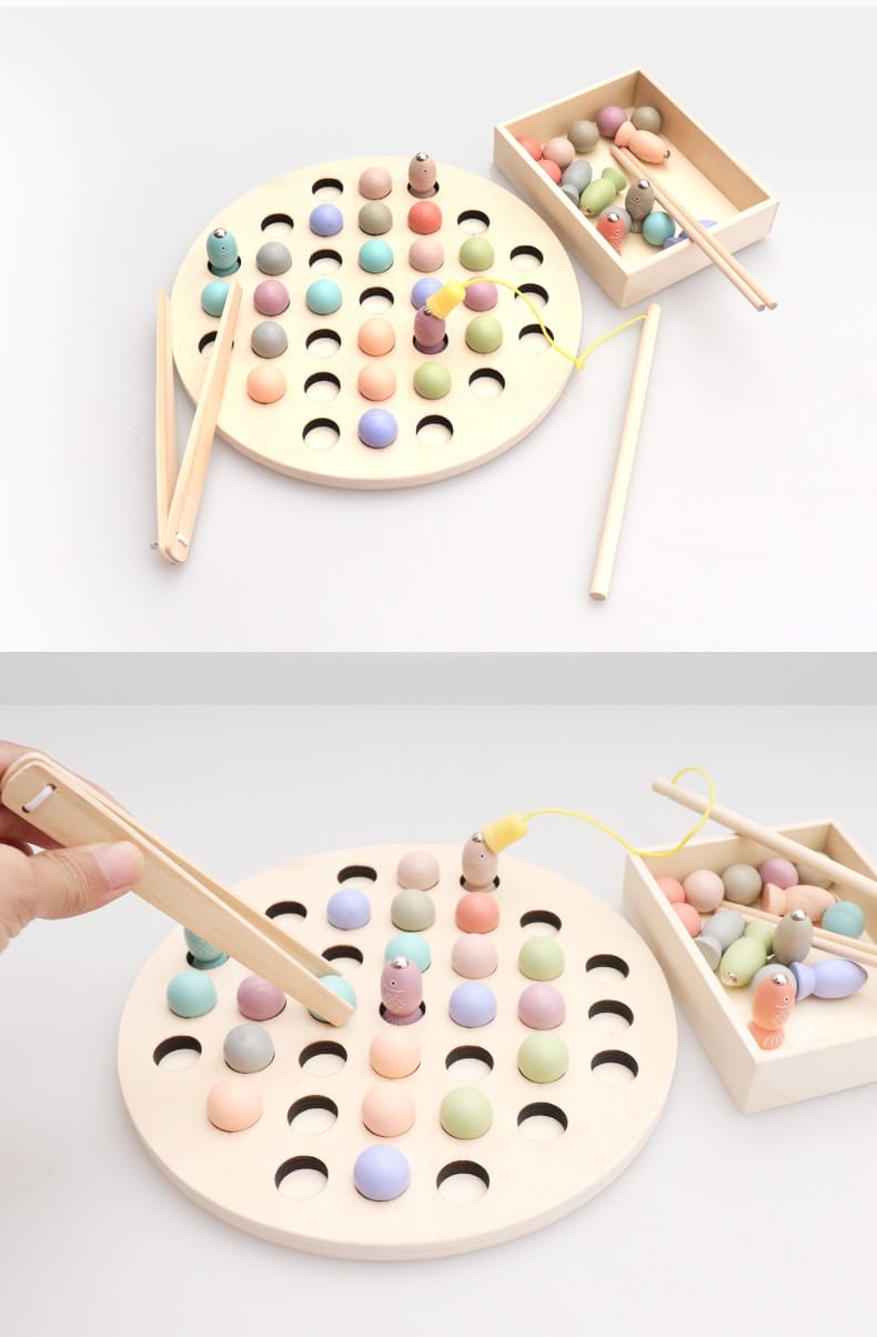 Kid's Fishing Wooden Montessori Toy