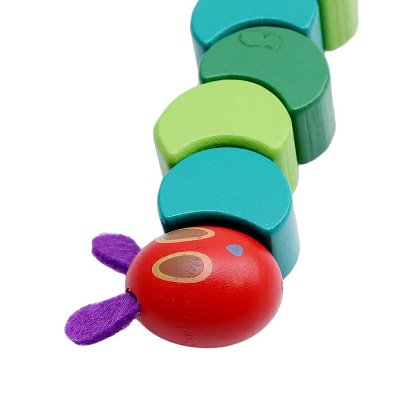 Educational Wooden Flexible Caterpillar Toy Educational Wooden Flexible Caterpillar Toy