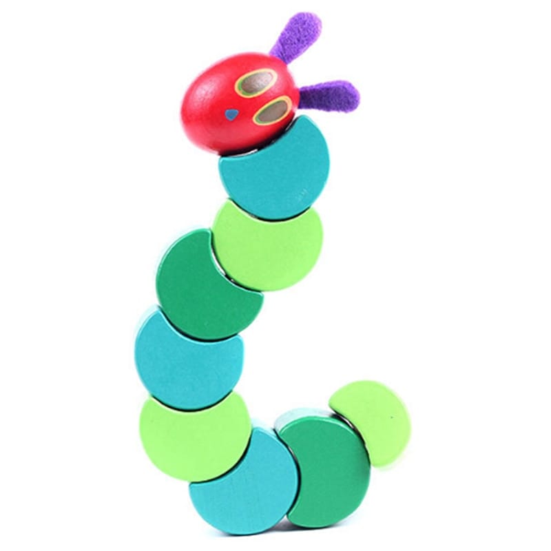 Educational Wooden Flexible Caterpillar Toy Educational Wooden Flexible Caterpillar Toy