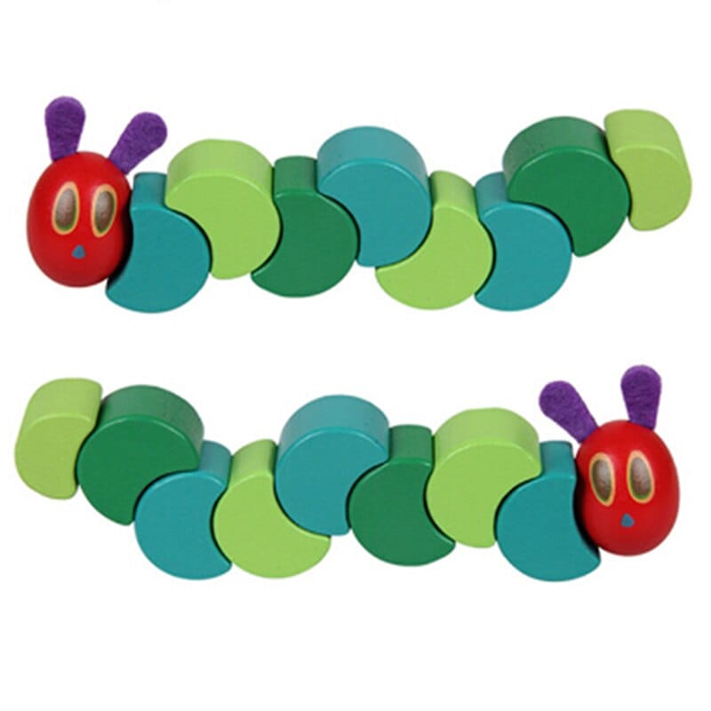 Educational Wooden Flexible Caterpillar Toy Educational Wooden Flexible Caterpillar Toy