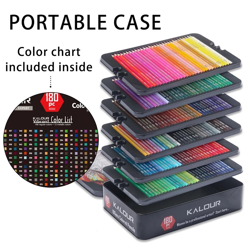 Coloring Pencil Set 180 Colors