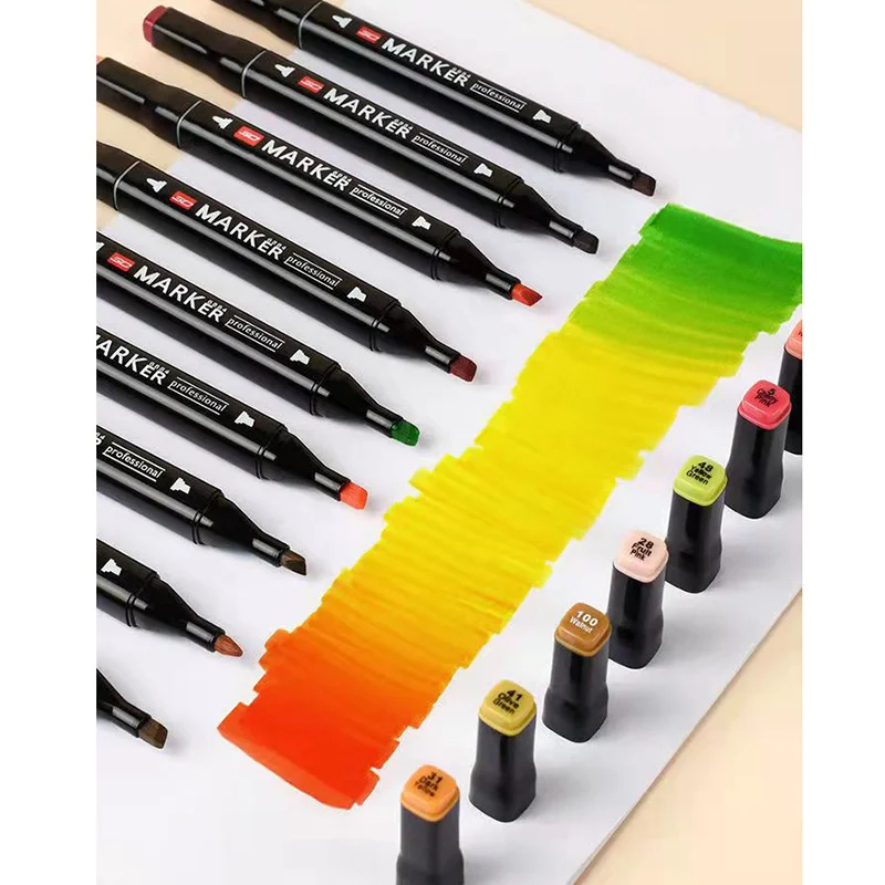 24-80 Colors Sets Double Headed Pens