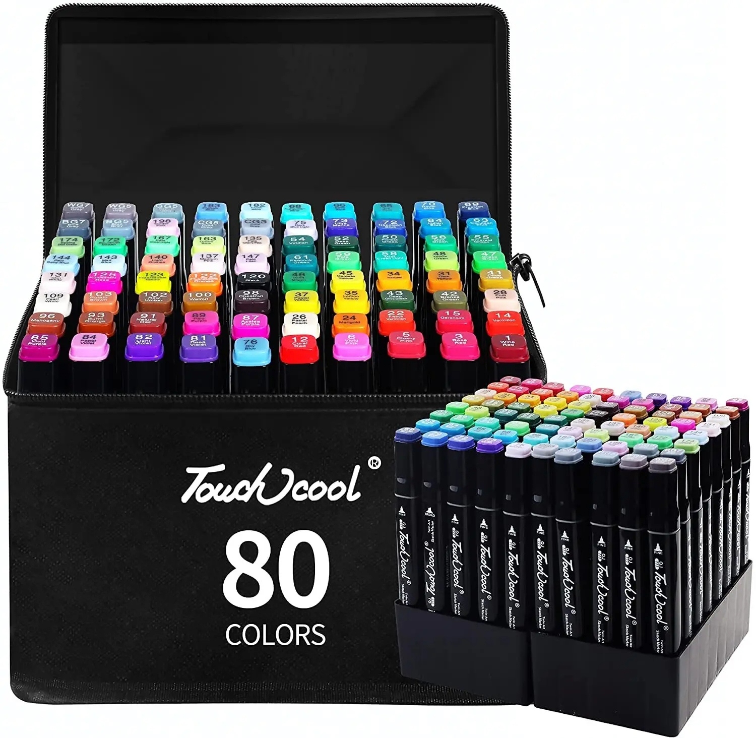 24-80 Colors Sets Double Headed Pens