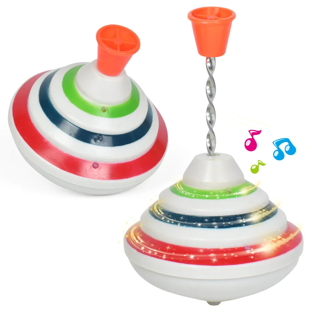 Classic Magic Spinning Tops Toy Music Light with LED Light