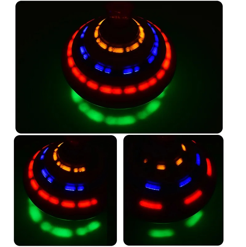 Classic Magic Spinning Tops Toy Music Light with LED Light
