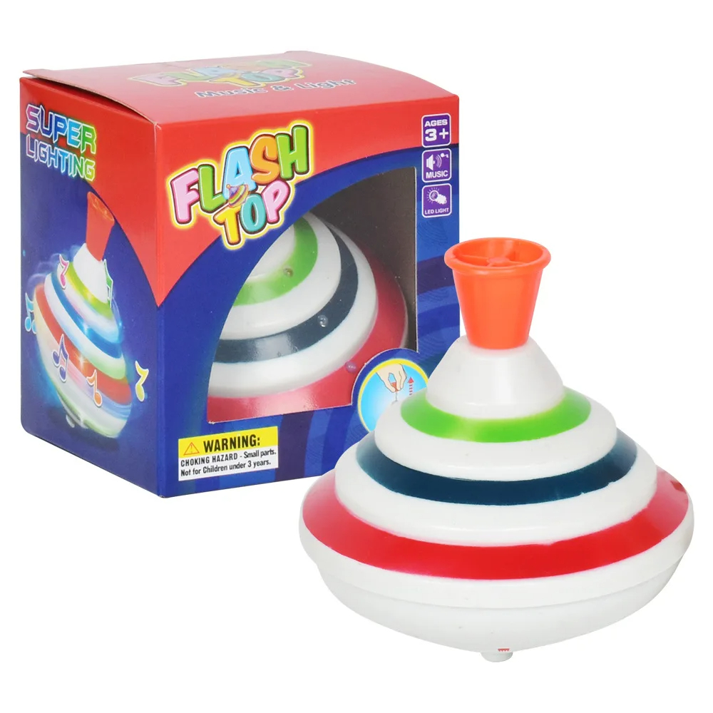 Classic Magic Spinning Tops Toy Music Light with LED Light